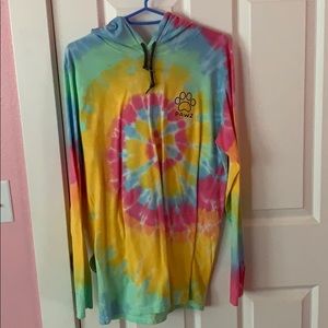 pawz tie dye hoodie